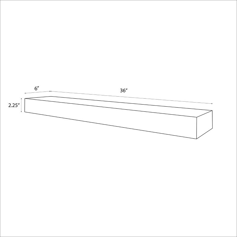 36" Floating Wood Shelf - Threshold™, 5 of 12
