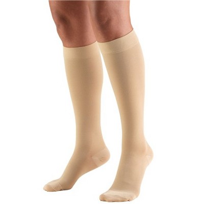 Truform 15-20 mmHg Compression Stockings for Men and Women, Knee High Length, Closed Toe