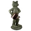 Northlight 17" Gold Verdigris Frog with Watering Can Outdoor Garden Statue - 3 of 4