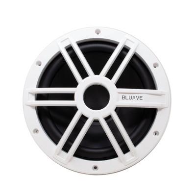BLUAVE X10S2w X10 10" Marine Subwoofer Single 2-Ohm, White Grill