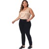 Agnes Orinda Women's Plus Size Silky Satin V Neck Casual Sleeveless Summer Basic Tank Tops - 3 of 4
