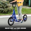 Infans Kids Scooter with Caliper Brakes, 12" Inflatable Wheels, Height Adjustable All Terrain Off-Road Scooter, Pre-Assembled Scooter for 8+, Blue - 3 of 4
