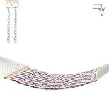 11.5' Pillowtop Outdoor Fabric Hammock Twill Stripe Red/Blue/White - Threshold™