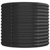 vidaXL Garden Raised Bed 88.2"x31.5"x26.8", Anthracite Color, Powder-Coated Steel, Oval Shape, Perfect for Outdoor Use - Assembly Required - 4 of 4