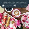 Portmeirion Sara Miller London Flamingo Melamine Salad Plates, Set of 4,8 inch - 3 of 4