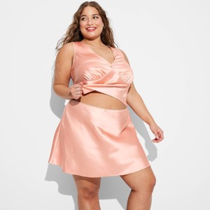 Women's Satin Mini Skirt - Wild Fable™ - 1 of 3