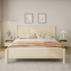 KWPZQEB Queen/King Size Wood Bed Frame with Headboard, Wooden Platform Bed with Wooden Slats for Kids, No Box Spring Needed, Easy Assembly - 3 of 4