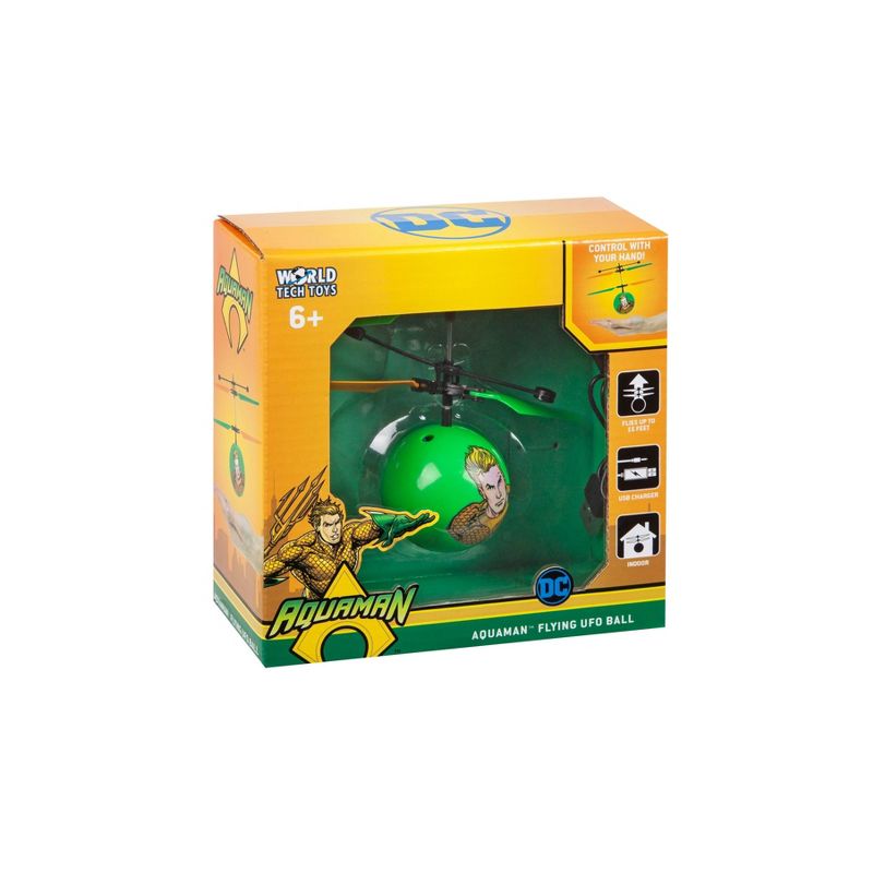 World Tech Toys DC Justice League Aquaman IR UFO Ball Helicopter, 3 of 4
