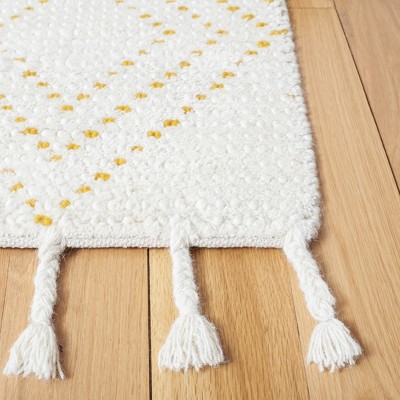 Ivory Hand-Tufted Wool Shag 8' x 10' Area Rug