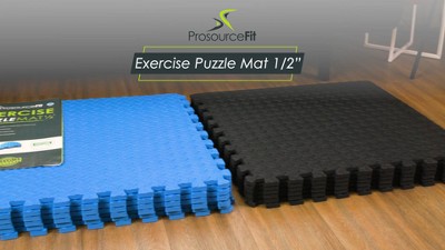 Black Checkered EVA Foam 12 Sq Ft Exercise Puzzle Mat