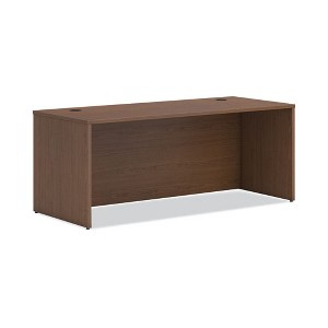 HON Mod Desk Shell, 72" x 30" x 29", Sepia Walnut, 2/Carton - 1 of 4