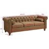 Classic Traditional Upholstered Sofa,Chesterfield Tufted Couch with High-Tech Fabric Surface-The Pop Home - 2 of 4