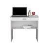 INFURNIC Desks Modern Office Desk with Spacious Drawer and Sturdy Two Leg Design for Organized Workspace, White, 19.6"*31.5"*29" - 3 of 4