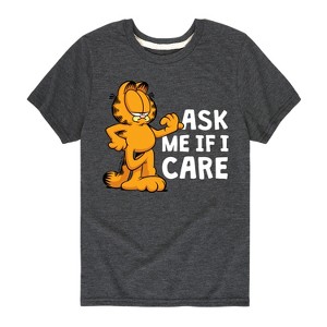 Boys' - Garfield - Ask Me If I Care Short Sleeve Graphic T-Shirt - 1 of 4