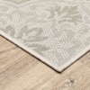 Paloma Floral Trellis Patio Rug Ivory/Gray - Captiv8e Designs - 2 of 4