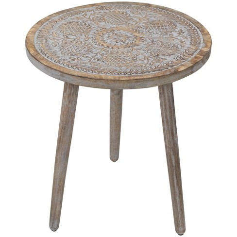 Target wood side store table