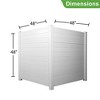 PexFix 48 in. x 48 in. Vinyl Privacy Fence Panels - 3 of 4