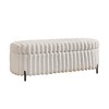 CAVINAS 49.2" Faux Fur Storage Ottoman Bench with Flip-Top Lid,Multi-Functional Footstool with Metal Legs,Storage Bench for Bedroom,Entryway - 2 of 4