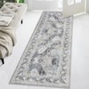 Large Washable Rug Non Slip Living Room Rug Vintage Floral Distressed Rug - 3 of 4