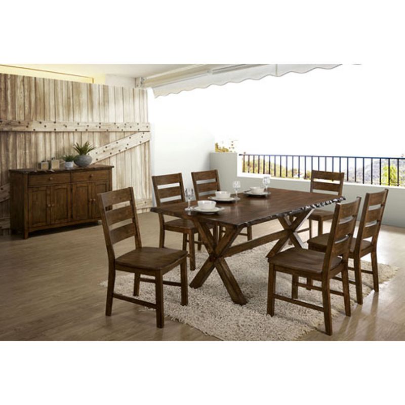 Kelley Rectangular Wood Dining Table Walnut - HOMES: Inside + Out, 4 of 8