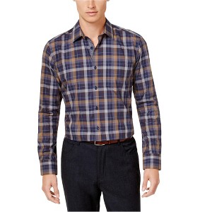 Ryan Seacrest Mens Plaid Sport Button Up Shirt - 1 of 1
