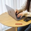 FONTOI 360 Swivel Desk, Portable Adjustable Desk, Movable Stand Desk, Bar Table for Dining Room, Kitchen, Natural Wood, 27.5"*42.9"*27.5" - 4 of 4
