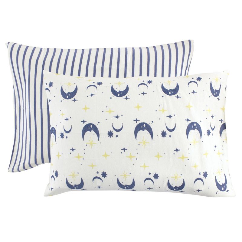 Touched by Nature Baby Organic Cotton Toddler Pillowcase, Moon, One Size, 1 of 3