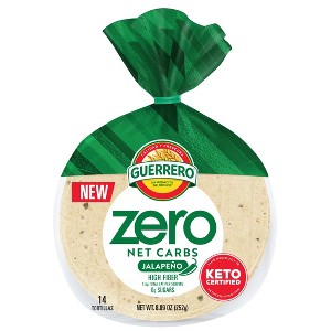 Guerrero Street Taco Size Zero Net Carbs Jalapeno Tortillas - 14ct / 8.89oz - 1 of 4