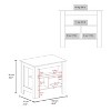 NicBex Kitchen Island Cart with 3 Open Shelves,Kitchen Island with Storage and Large Work Top,Modern Kitchen Cart,Island Table for Kitchen - 3 of 4