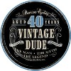Vintage Dude 40th Birthday Party Supplies Kit - 3 of 4