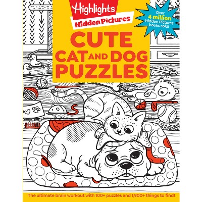 Cute Cat and Dog Puzzles - (Highlights Hidden Pictures) (Paperback)