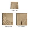 100% Cotton 400 Thread Count 4 Piece Sheet Set - Soft & Cozy Sateen Bed Sheets - CGK Linens - 3 of 4