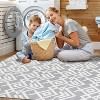 Geometric Area Rugs,Modern Washable Rugs for Living Room,Ultra-Thin Low Pile Large Carpet for Bedroom,Stain Resistant Non Slip - 4 of 4