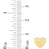 14k Yellow Gold 8mm Small Polished Heart Earrings - 3 of 3