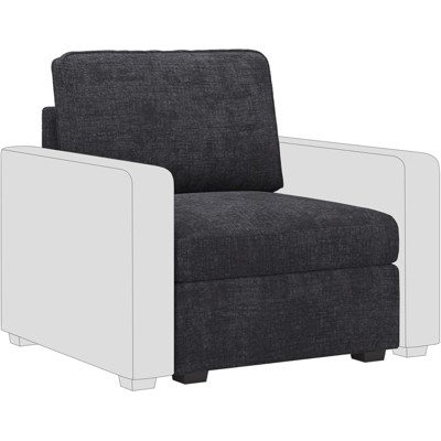 Belffin Chenille Middle Seat - Modular Storage Module with Skin-Friendly Fabric & Natural Hues
