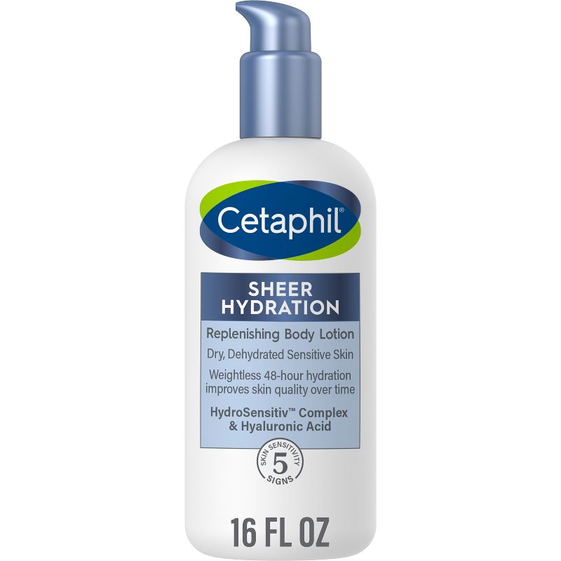 Cetaphil Sheer Hydration Replenishing Body Lotion Unscented - 16 fl oz, 1 of 9