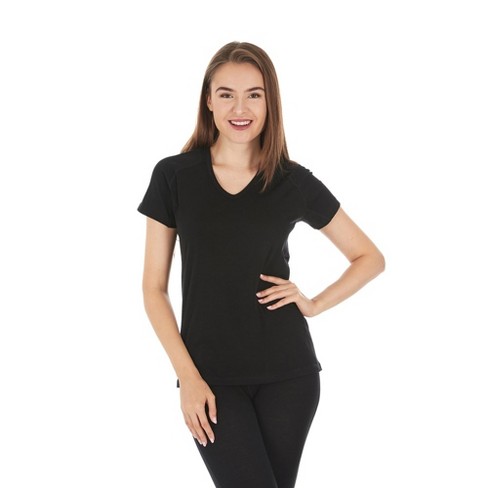 Minus33 Merino Wool Micro Weight - Women's Wool V-neck T-shirt Woolverino  Black L : Target