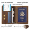 Generic Leather Passport Cover, RFID Passport Wallet Case Travel Passport Holder - 4 of 4