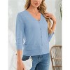 Clearlove Womens Cropped Cardigan Knit Shrugs for Dresses V Neck Button Down Bolero Cardigans Sweaters - 4 of 4