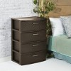 3/4 Drawer Weave Tower, Plastic Decor Drawers with Pull Handles - 4 of 4