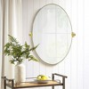 TEHOME Pivoting Oval Metal Framed Wall Mounted Bathroom Vanity Mirror - 3 of 4