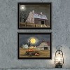 2- Piece Vignette Autumn Moonlit Nights Black Framed Wall Art for Living Room, Bedroom Wall Art Print for Home Decor by Billy Jacobs - 3 of 4
