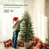 Vitalismo 3/4/5ft Artificial Norfolk Pine Tree Potted Faux Christmas Tree Realistic Fake Tree for Indoor Outdoor Christmas Home Decor Set of 2 - 2 of 4