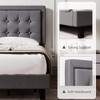 Modern Upholstered Platform Bed with Button Tufted Headboard - 4 of 4