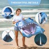 Tirrinia Hooded Microfiber Beach Towels for Womens Mens Teens, Surf Cape Changing Towel Robe, Oversized Quick-Dry Beach Towel, Gift Ideas for Moms - 2 of 4