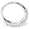 Pompeii3 5/8Ct Diamond Wedding U Prong Trellis Stackable Wedding Ring 10K white Gold - 3 of 4