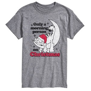 Men's - Garfield - Only A Morning Person On Christmas Short Sleeve Graphic T-Shirt - 1 of 4