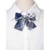 INSPIRE CHIC Women's Plaid Uniform Pre-tied Knot Cute Stylish Colorful Bow Ties - 4 of 4