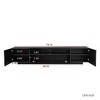 VYNXARIA TV Cabinet Wholesale, Black TV Stand with Lights, Modern TV Cabinet with Storage Drawers, Living Room Entertainment Center Media - 4 of 4