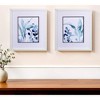 HomeRoots Set of Two Blue Flower Framed Art - 2 of 3